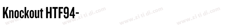 Knockout HTF94字体转换